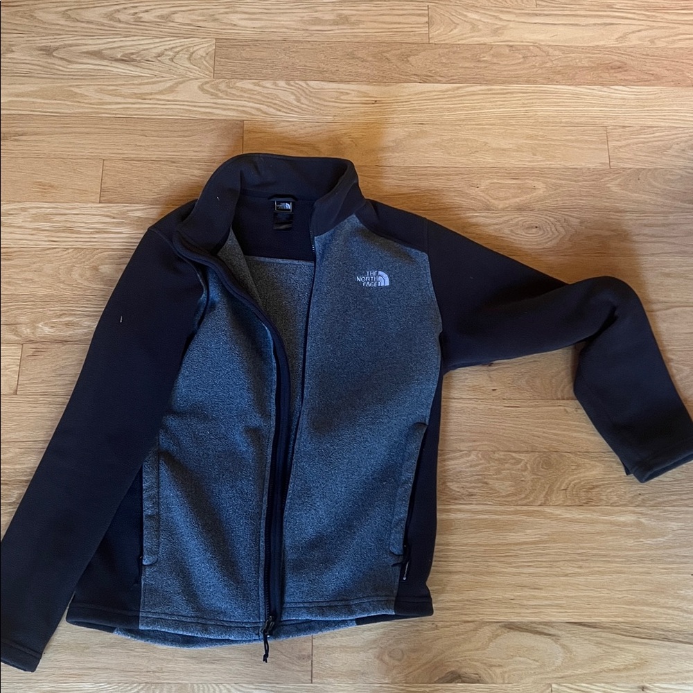 The North Face Charcoal and Black Fleece Jacket